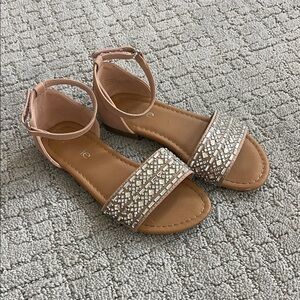 Stylish Kids Sandals with Rhinestone Accents
